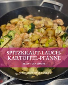 spitzkraut-Lauch-Kartoffelpfanne mit Pute