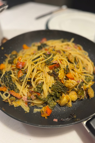 Linguine mit Wintergemüse