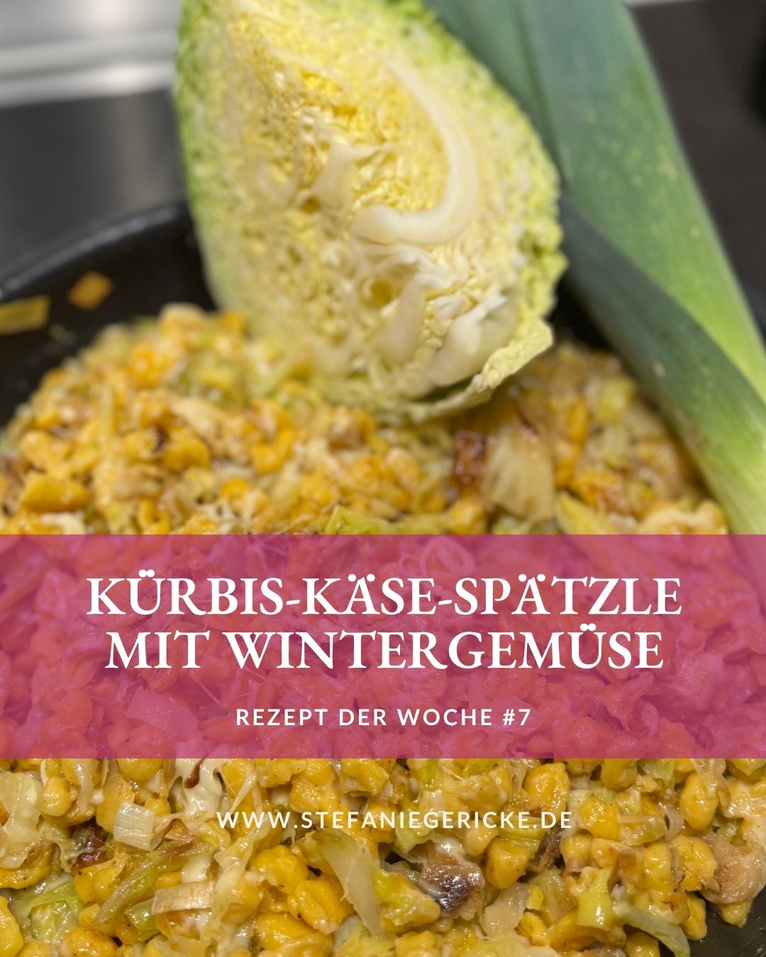 7 Kuerbis Kaesespaetzle