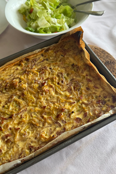 Wirsing Zwiebelkuchen